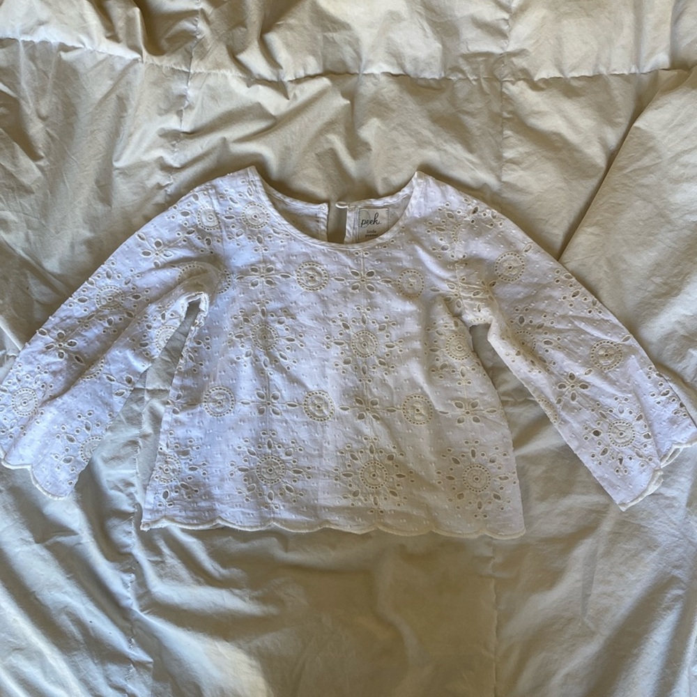 Peek Embroidered Top